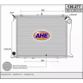 Радиатор охлаждения двигателя AHE 6 D390RG 2926090 130.277 1GW2F изображение 0