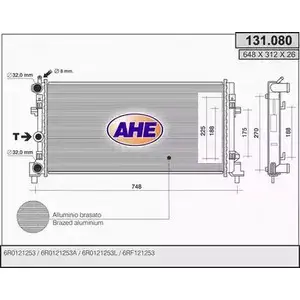 Радиатор охлаждения двигателя AHE 2926193 131.080 FPXHRH3 131 .080