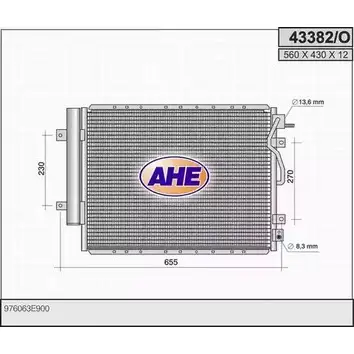 Радиатор кондиционера AHE 43382/O 43382/ O 2926537 VU48KW