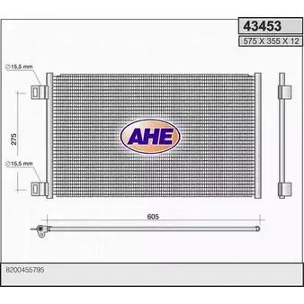 Радиатор кондиционера AHE JRBLM 2926596 434 53 43453