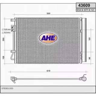Радиатор кондиционера AHE ZNU CHO 43609 2926743 TIJT1Q
