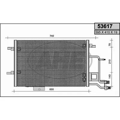 Радиатор кондиционера AHE 3XLM3CE 53617 2926969 5 3617 изображение 0