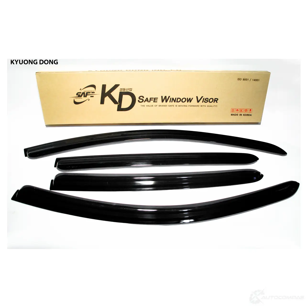 Дефлекторы окон черные (по 3 компл в упаковке) KYOUNG DONG 1440261372 NTX Q5CT K-901-41 изображение 0