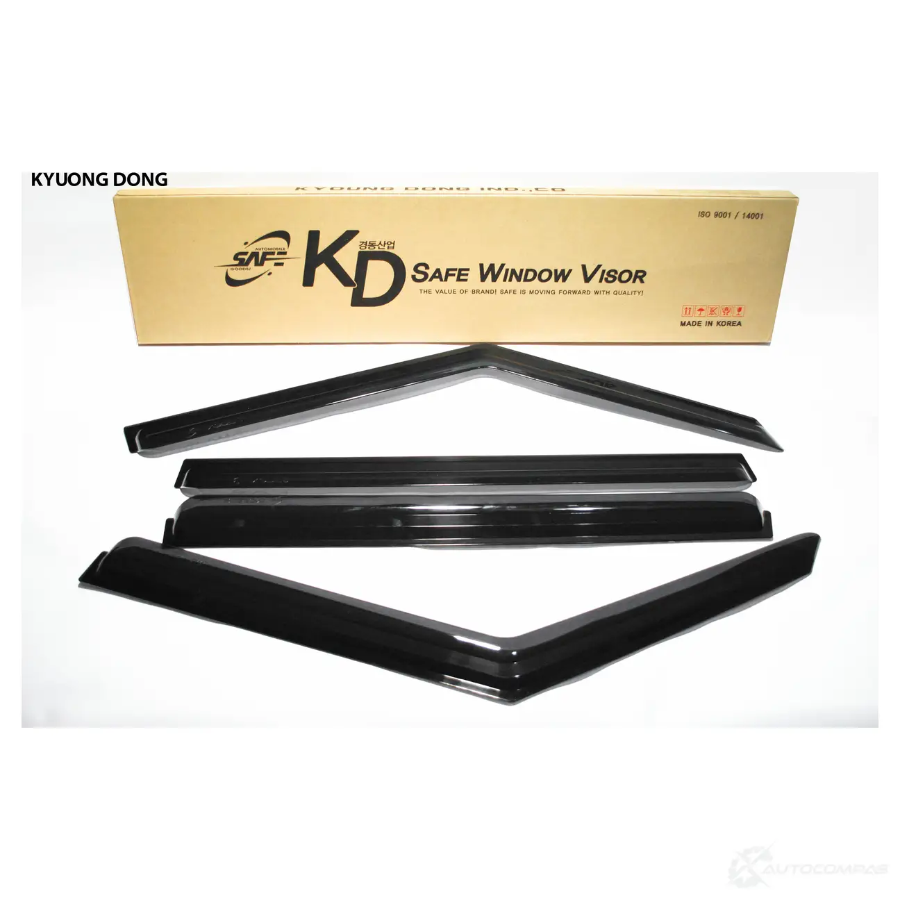 Дефлекторы окон черные (по 3 компл в упаковке) KYOUNG DONG 40 QTA5 1440261387 K-901-87 изображение 0
