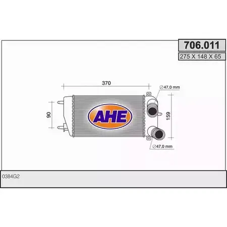 Интеркулер AHE SAIHXB9 2927750 706 .011 706.011 изображение 0