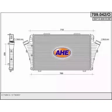 Интеркулер AHE F8ORZK8 709.042/O 2927801 7 09.042/O изображение 0