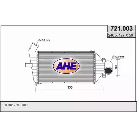 Интеркулер AHE 721.0 03 2927914 721.003 HI5TQ5