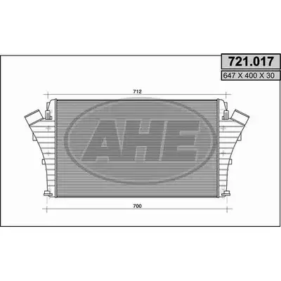 Интеркулер AHE 72 1.017 82ODH 2927922 721.017