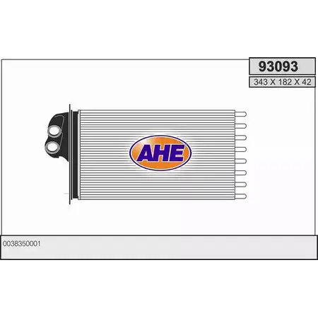 Радиатор печки, теплообменник AHE 93093 ZXNF2G6 93 093 2928143 изображение 0