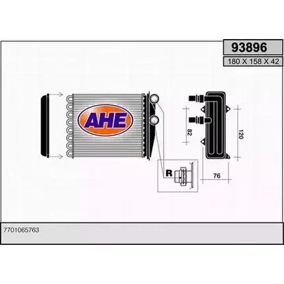 Радиатор печки, теплообменник AHE 2928326 EOSY2 938 96 93896
