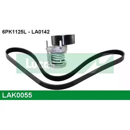 Поликлиновой ременный комплект LUCAS ENGINE DRIVE 6PK112 5L LA0142 2930206 LAK0055