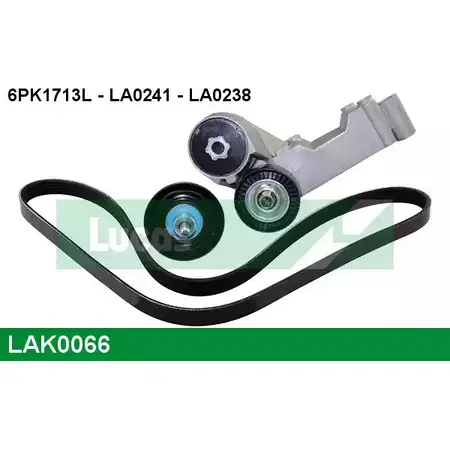 Поликлиновой ременный комплект LUCAS ENGINE DRIVE 6PK1 713L LA0238 LAK0066 2930217