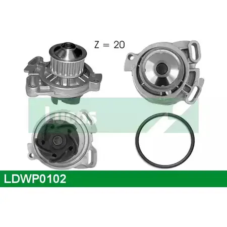 Водяной насос, помпа LUCAS ENGINE DRIVE LDWP0102 W OHL83 UO5WMO 2931805 изображение 0