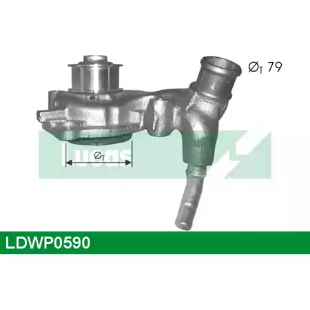Водяной насос, помпа LUCAS ENGINE DRIVE LDWP0590 2931839 XT VAG3 9FDVUM