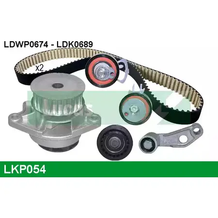 Водяной насос, помпа + комплект зубчатого ремня LUCAS ENGINE DRIVE LKP054 EPMMO 2933535 CES 5ALM изображение 0