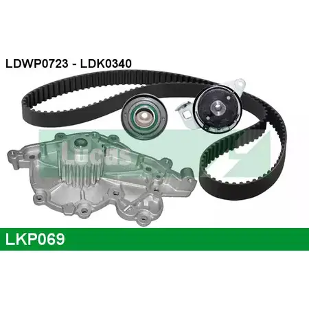 Водяной насос, помпа + комплект зубчатого ремня LUCAS ENGINE DRIVE LKP069 2933548 OKL RN 4XUID
