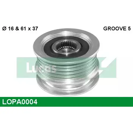 Обгонная муфта генератора LUCAS ENGINE DRIVE LOPA0004 0 123 310 038 0 123 320 033 2933672