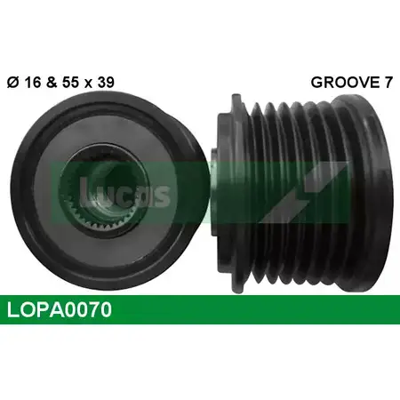 Обгонная муфта генератора LUCAS ENGINE DRIVE 0 121 715 011 0 121 715 015 2933730 LOPA0070