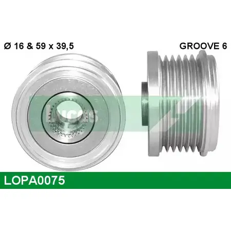 Обгонная муфта генератора LUCAS ENGINE DRIVE 2933734 2S6T-10300-AA 114013 5 LOPA0075