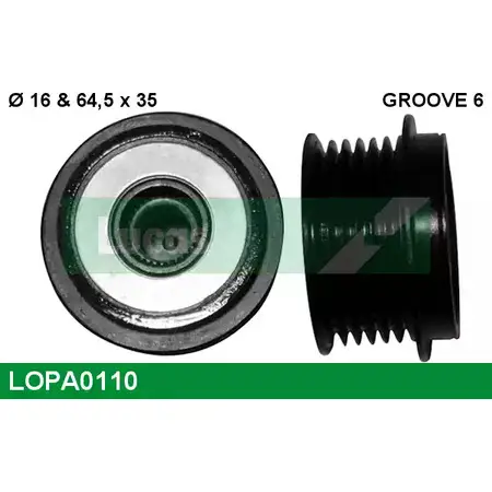 Обгонная муфта генератора LUCAS ENGINE DRIVE LOPA0110 0 121 615 106 0 121 615 006 2933756