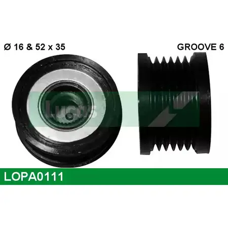 Обгонная муфта генератора LUCAS ENGINE DRIVE 0 124 425 075 LOPA0111 0 124 425 038 2933757 изображение 0