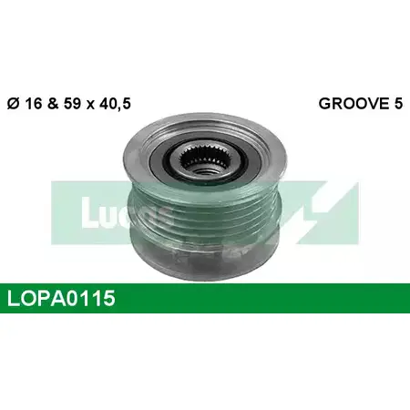 Обгонная муфта генератора LUCAS ENGINE DRIVE 0 124 425 060 2933761 LOPA0115 0124425060 изображение 0