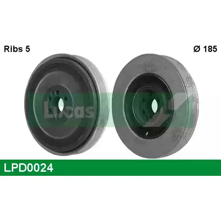Шкив коленвала LUCAS ENGINE DRIVE LPD0024 1I5 KFT 2933810 1R7J4OX