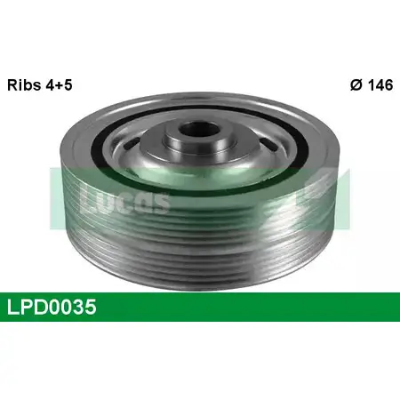 Шкив коленвала LUCAS ENGINE DRIVE DVM1FI RAXYZ 5 LPD0035 2933820
