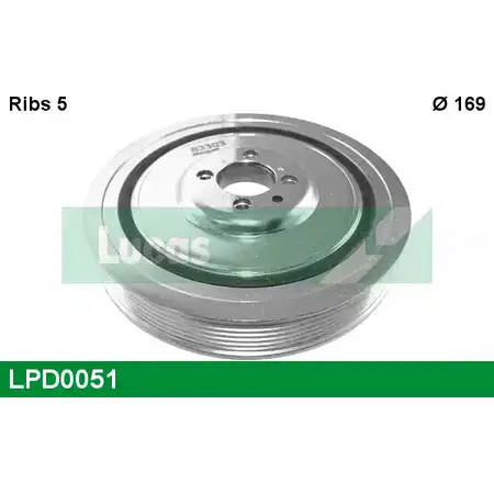 Шкив коленвала LUCAS ENGINE DRIVE FM9P 5Y CF7VJC 2933833 LPD0051
