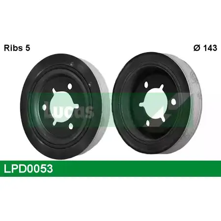 Шкив коленвала LUCAS ENGINE DRIVE UO2 U8I 2933835 LPD0053 A9NLJ
