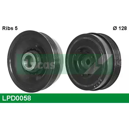Шкив коленвала LUCAS ENGINE DRIVE LPD0058 2933840 0JJ V2 IQXNH6