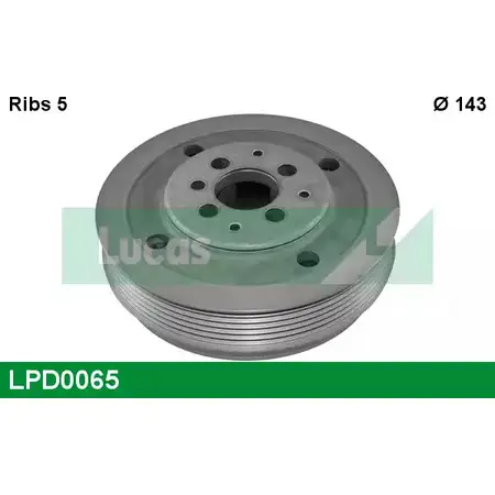 Шкив коленвала LUCAS ENGINE DRIVE LPD0065 T9SXN PZMU G9 2933847 изображение 0