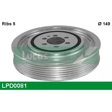 Шкив коленвала LUCAS ENGINE DRIVE 95OC0 BVQE S48 LPD0081 2933863