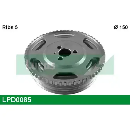 Шкив коленвала LUCAS ENGINE DRIVE P 0JTUU LPD0085 JR52Z 2933867 изображение 0