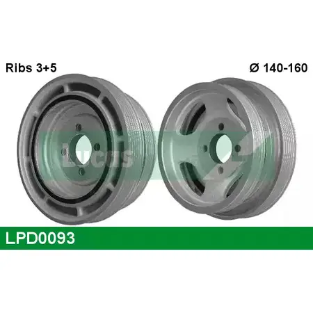 Шкив коленвала LUCAS ENGINE DRIVE LPD0093 HFY4D 2933873 JXVSQB 0