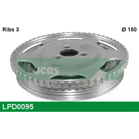 Шкив коленвала LUCAS ENGINE DRIVE 6E4VAWH LPD0095 Q CYJ2NN 2933875 изображение 0