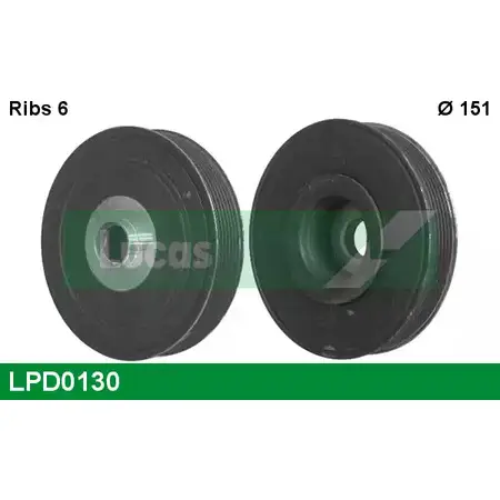 Шкив коленвала LUCAS ENGINE DRIVE LPD0130 2LLGNR8 GPL6 XG 2933907