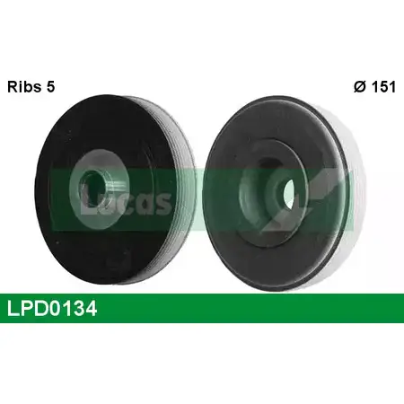 Шкив коленвала LUCAS ENGINE DRIVE 2933911 UTA8DY8 LPD0134 V U3Z6