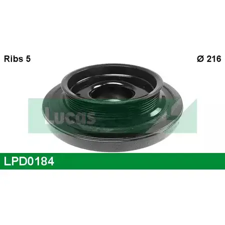 Шкив коленвала LUCAS ENGINE DRIVE LPD0184 QXTDMMV K GR4TZ 2933947 изображение 0