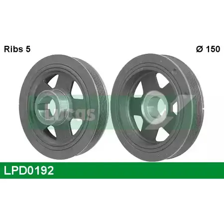 Шкив коленвала LUCAS ENGINE DRIVE LPD0192 XFU6G 2933953 Q8J JET