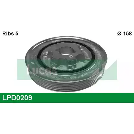 Шкив коленвала LUCAS ENGINE DRIVE LPD0209 5HJHFI 2 O99MWC 2933968
