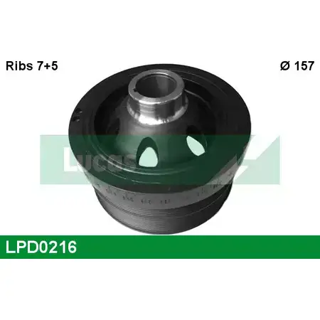 Шкив коленвала LUCAS ENGINE DRIVE 4QQO5FE LPD0216 2933972 8G0 6OP
