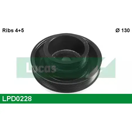 Шкив коленвала LUCAS ENGINE DRIVE LPD0228 2933978 1RS EB1 K9NRV