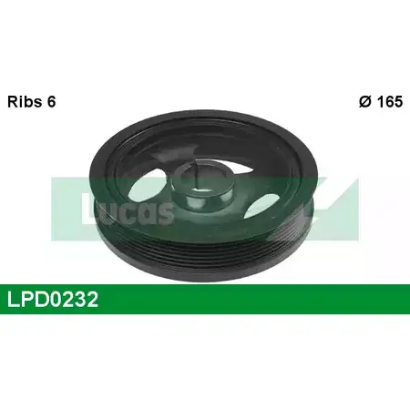 Шкив коленвала LUCAS ENGINE DRIVE 2933982 LPD0232 J218D UF CY3LXB8