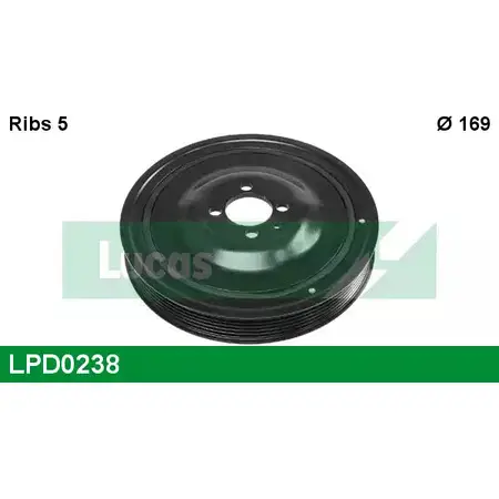 Шкив коленвала LUCAS ENGINE DRIVE LPD0238 WY3V1 2933984 FZ9OUF 7