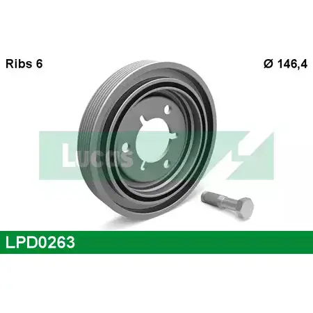 Шкив коленвала LUCAS ENGINE DRIVE Q 71KS K21D9 LPD0263 2934007