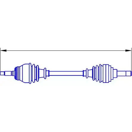 Приводной вал SERCORE AKWQX7 12586 2947737 1212 836