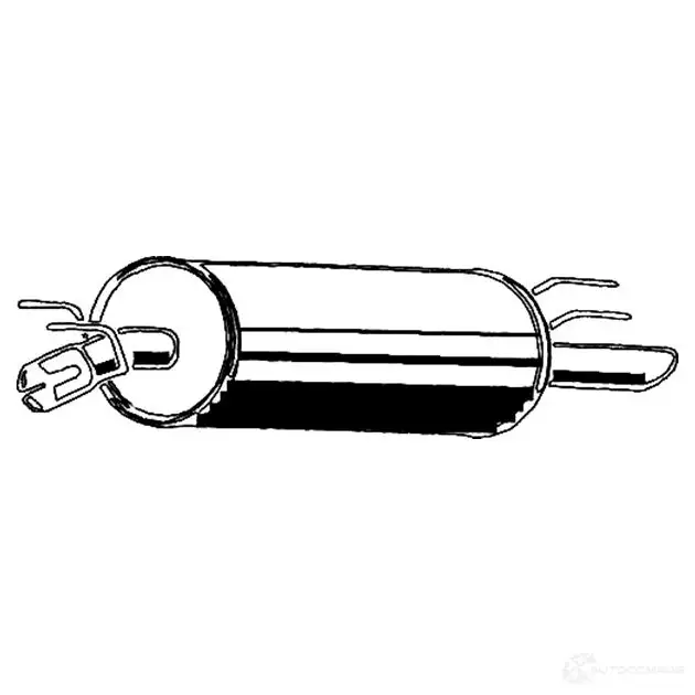 Задний глушитель ASMET 2936738 05135 H 7OC8