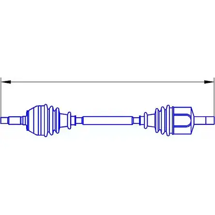 Приводной вал SERCORE 12 15644 22744 SAZO6 2951082 изображение 0
