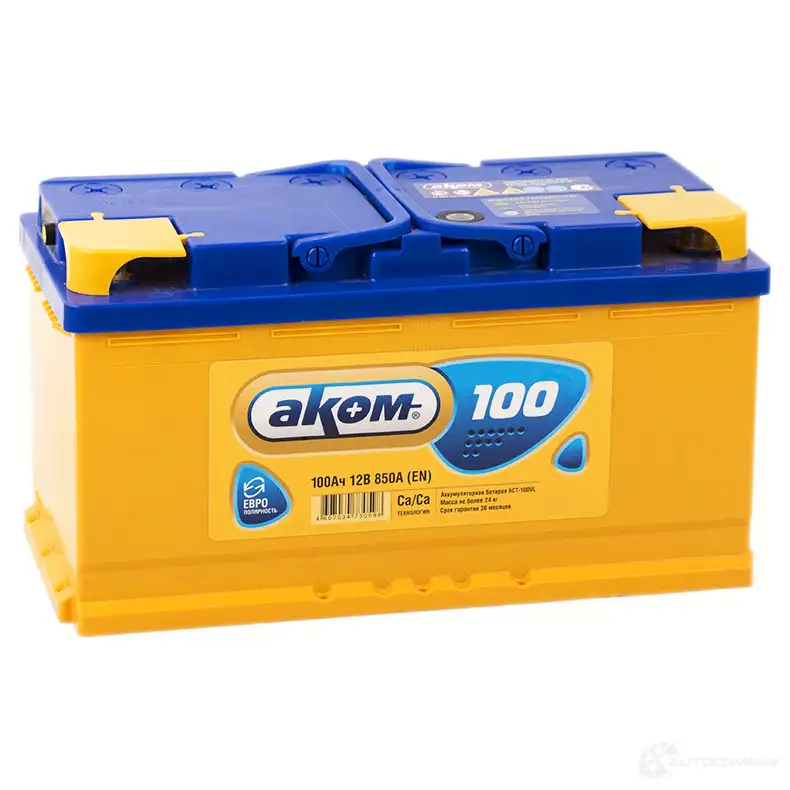 Аккумулятор 100 ач прямая 920 а 12 в Кальциевый [CA/CA] аком 352x175x190 AKOM XUNL4 XF 1437033753 4607034730147